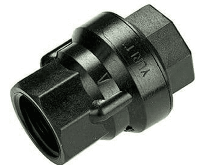 25mm Non return valve - spring check - poly c/w nylon valve
