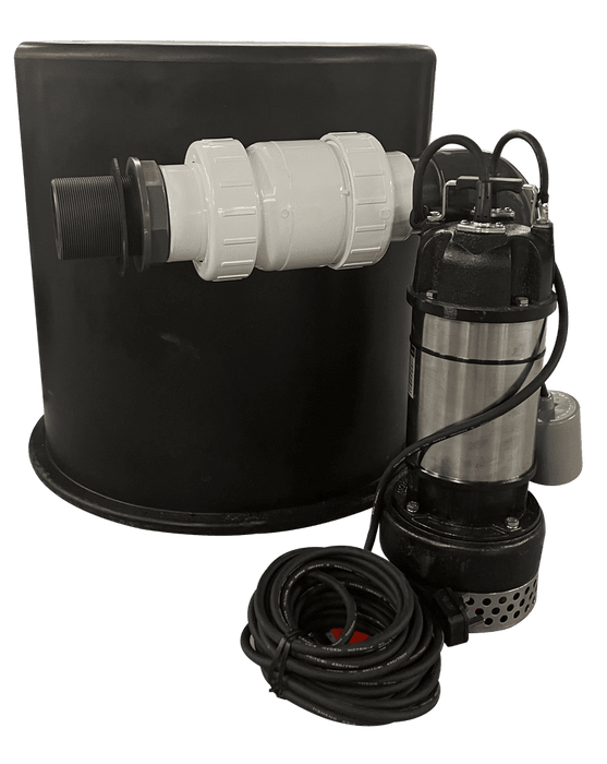 Microforce High Powered Sump Pump Station - Ideal for Flood Water (APP HD-15A Pump 230V)