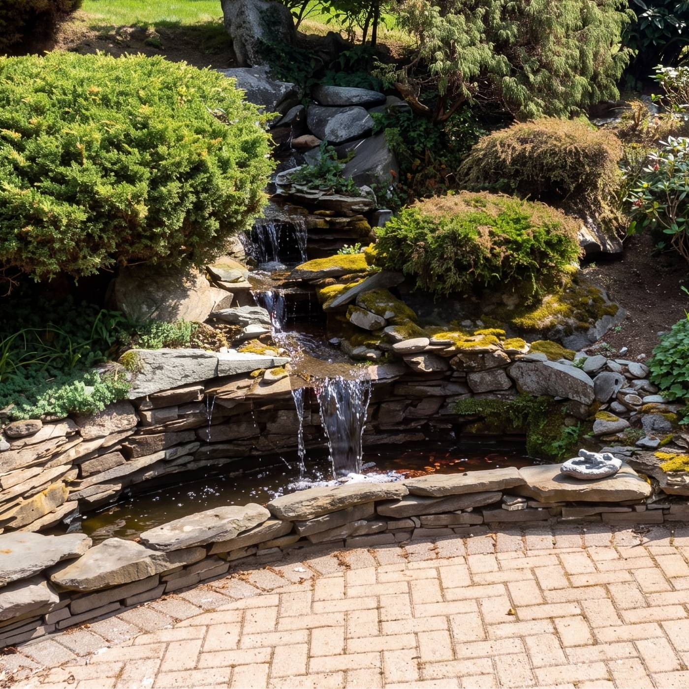 Waterfall powered by APP TPS Pond Pump
