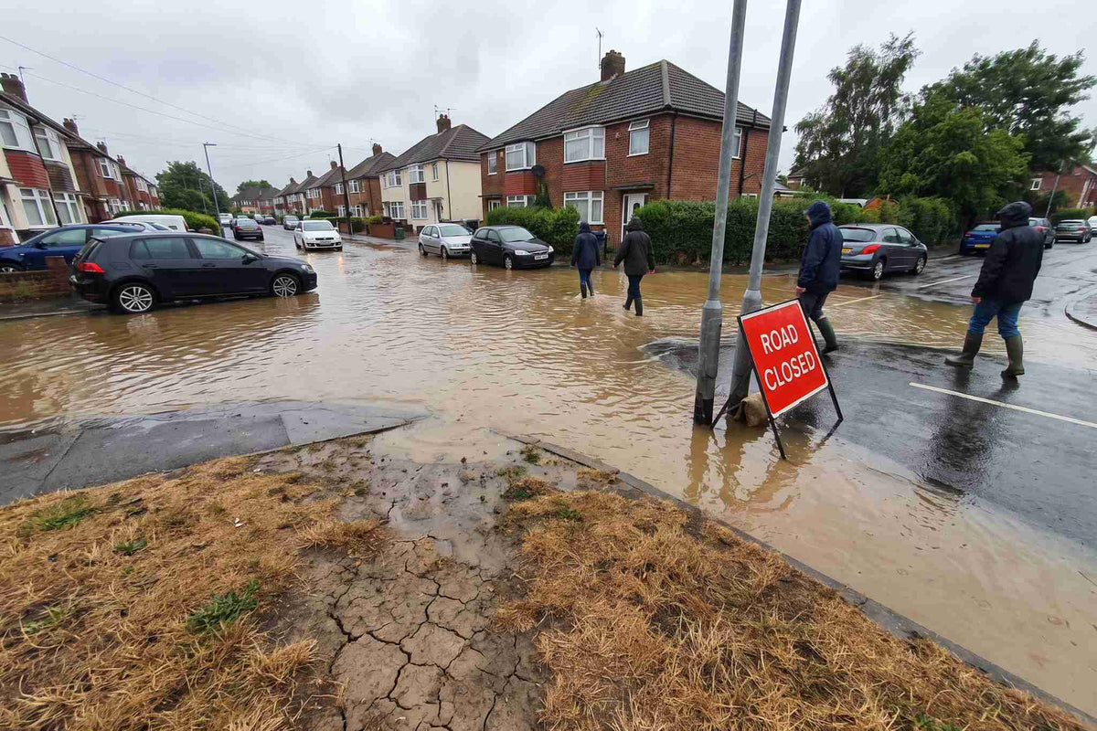 Surface Water Flooding on housing estate