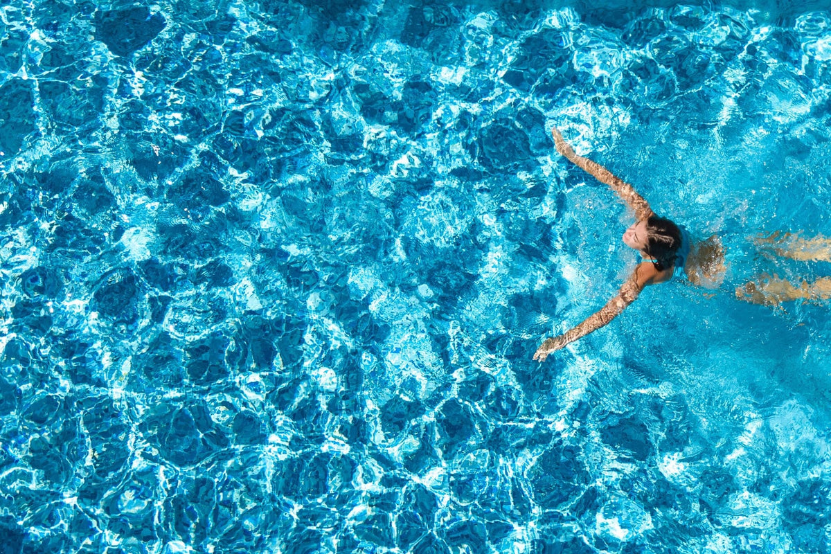 Swimming Pool overhead shot