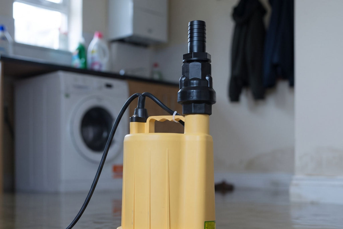 puddle pump with nrv in kitchen 