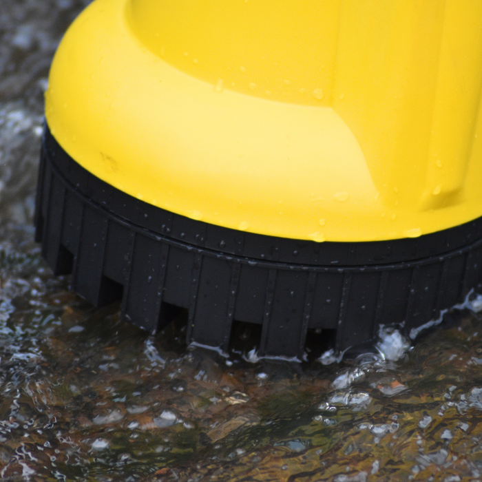 Close up of AMA drainer water pump base