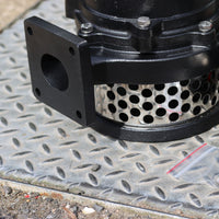 close up of APP KHL submersible water pump discharge outlet and free passage