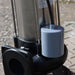 automatic float switch on a heavy duty sewage pump