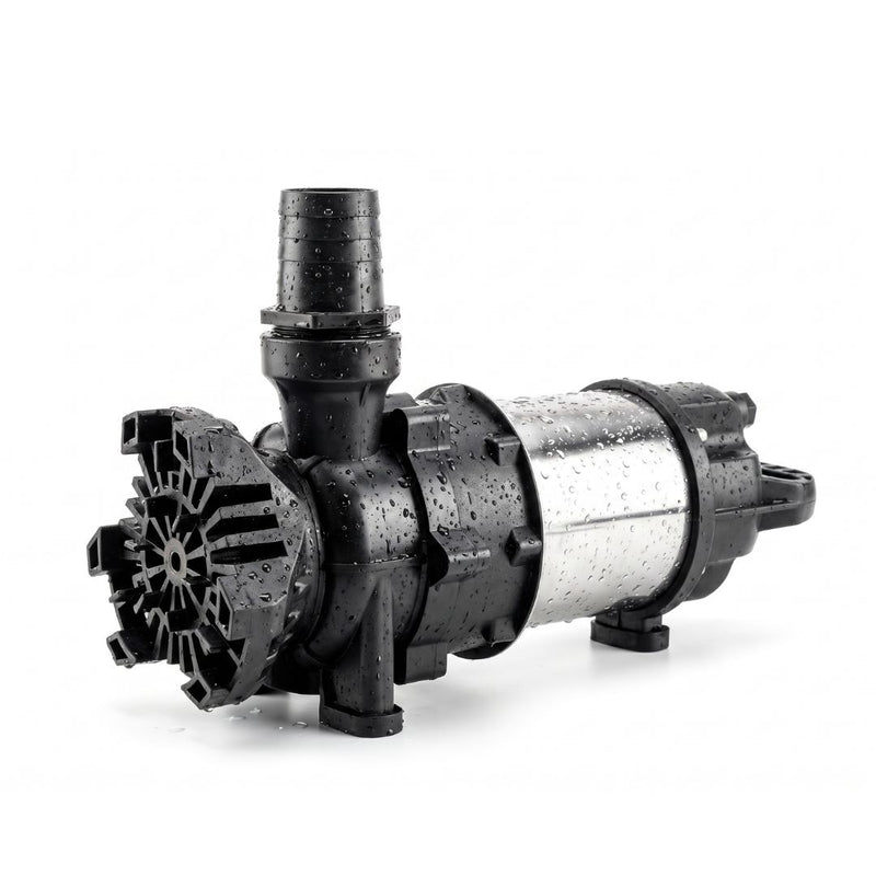 APP MH pond pump in horizontal position with water marks on 