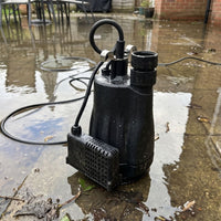 APP RS 32EA puddle pump on flooded patio