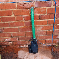 RS32EA puddle puddle used as a sump pump in narrow space