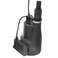 Black APP RS40EA automatic submersible pump on a white background