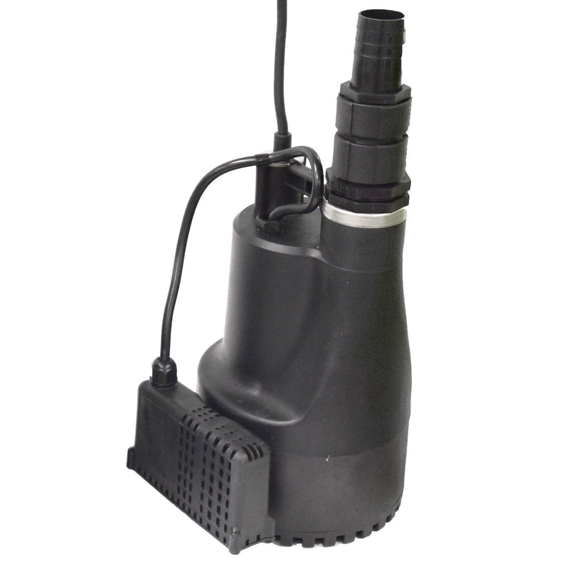 Black APP RS40EA automatic submersible pump on a white background