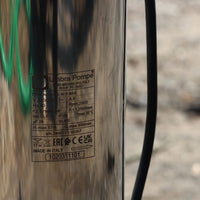 close up of umbra pompe acuatec well and borehole pump label