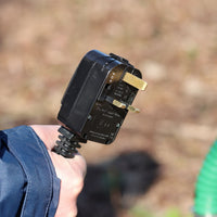 close up of 230v plug for umbra pompe water pump