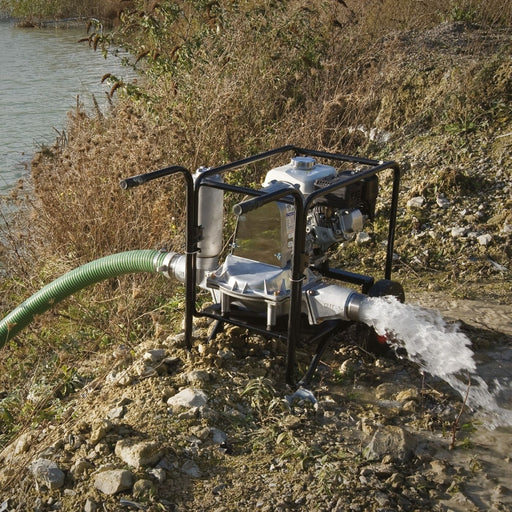Petrol construction site water pump