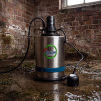 Evak Residox Automatic Puddle Pump in damp cellar