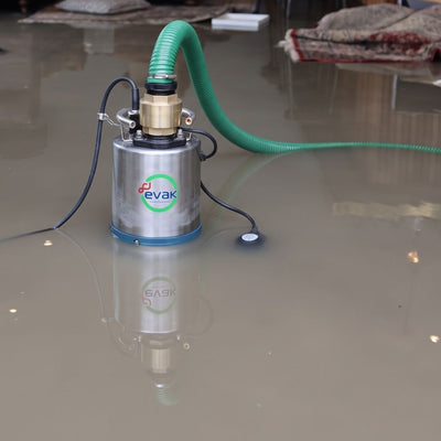High-Flow Automatic Basement Flood Pump Kit | Evak Residox 750 - 10m alternate view