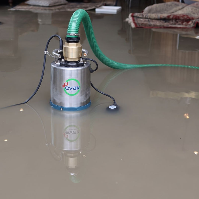 High-Flow Automatic Basement Flood Pump Kit | Evak Residox 750 - 10m alternate view