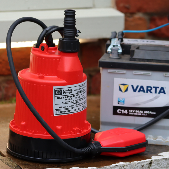 12v water pump with float switch and car battery 