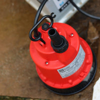 Close up of Baby Battery water pump