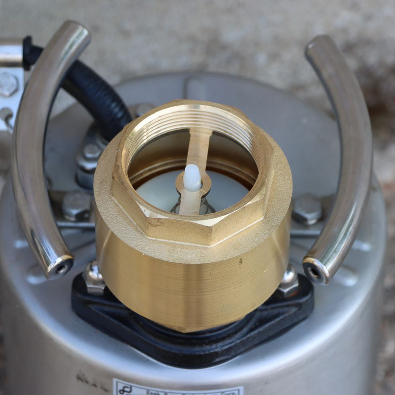 Non return valve - spring check - brass c/w nylon valve alternate view