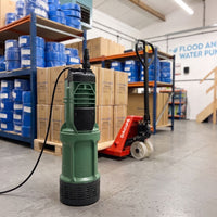 DAB DIvertron pump pictured in flood and water pumps warehouse