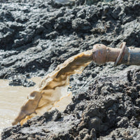 Pipe leaking construction dirty water