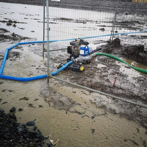 DryMax Diesel Trash Pump on construction site