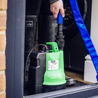 Ego 500 gi water pump in utility room with layflat hose