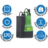 Green EGO500 SELS Inforgraphic for Water Pump