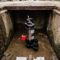 EVAK Hippo 100 Sewage pump in manhole chamber with dirty water