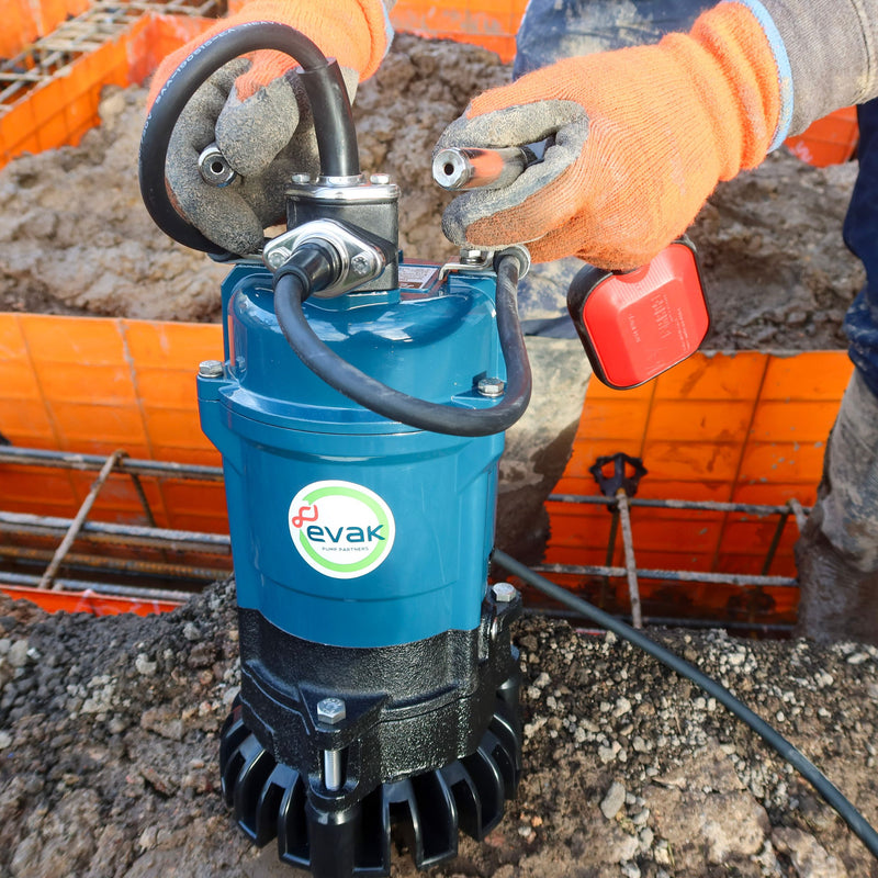 EVAK Trenchman Agitator Site Drainage Pump | Silt & Grit alternate view