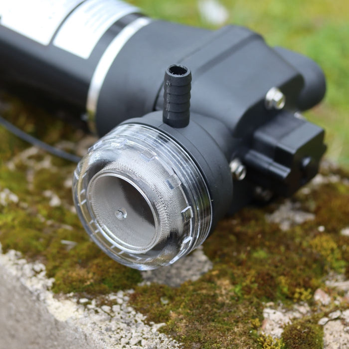 Filter on an FL demand surface water pump