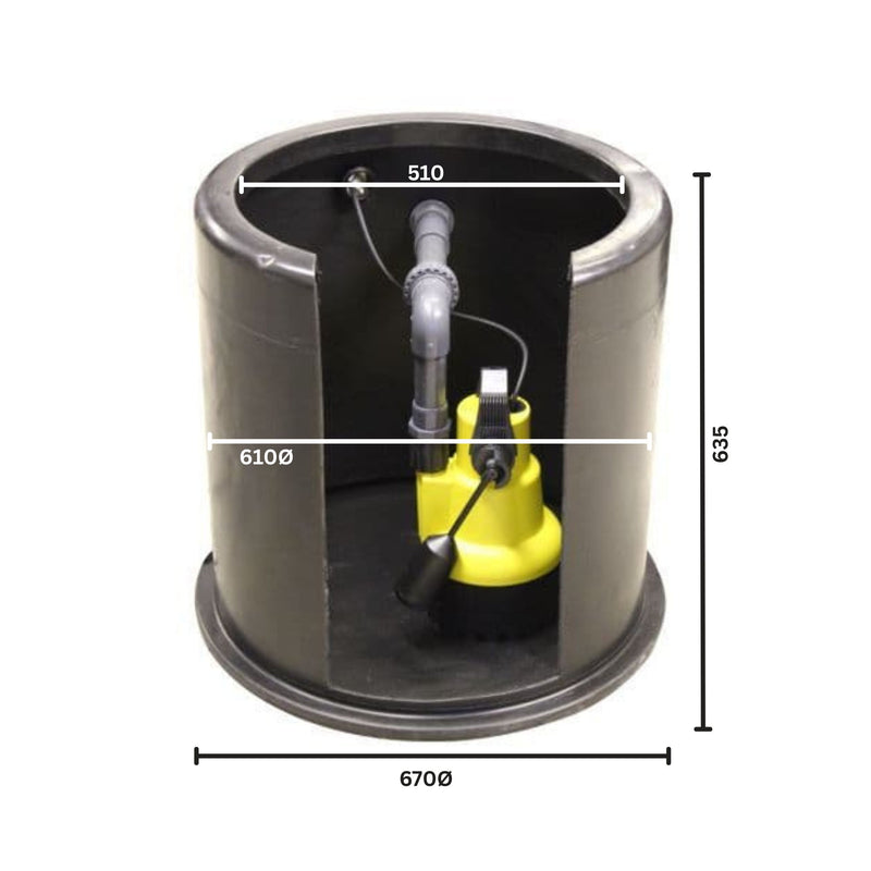 FPS Iguazu Sump 635 | Packaged Sump Pump Station | Clean Water, Grey Water & Flood Water alternate view