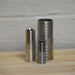 Three metal hose joiners 25mm, 32mm and 50mm