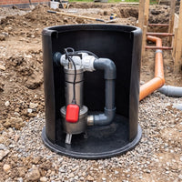 Iguazu Sump tank with FEKA pump on construction site