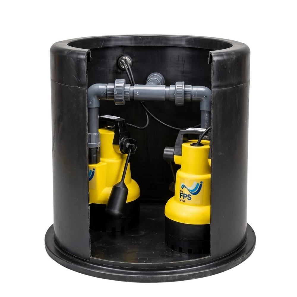 FPS Iguazu Sump Twin – Packaged Dual Pump Station for Clean, Grey & Flood Water by Flood and Water Pumps