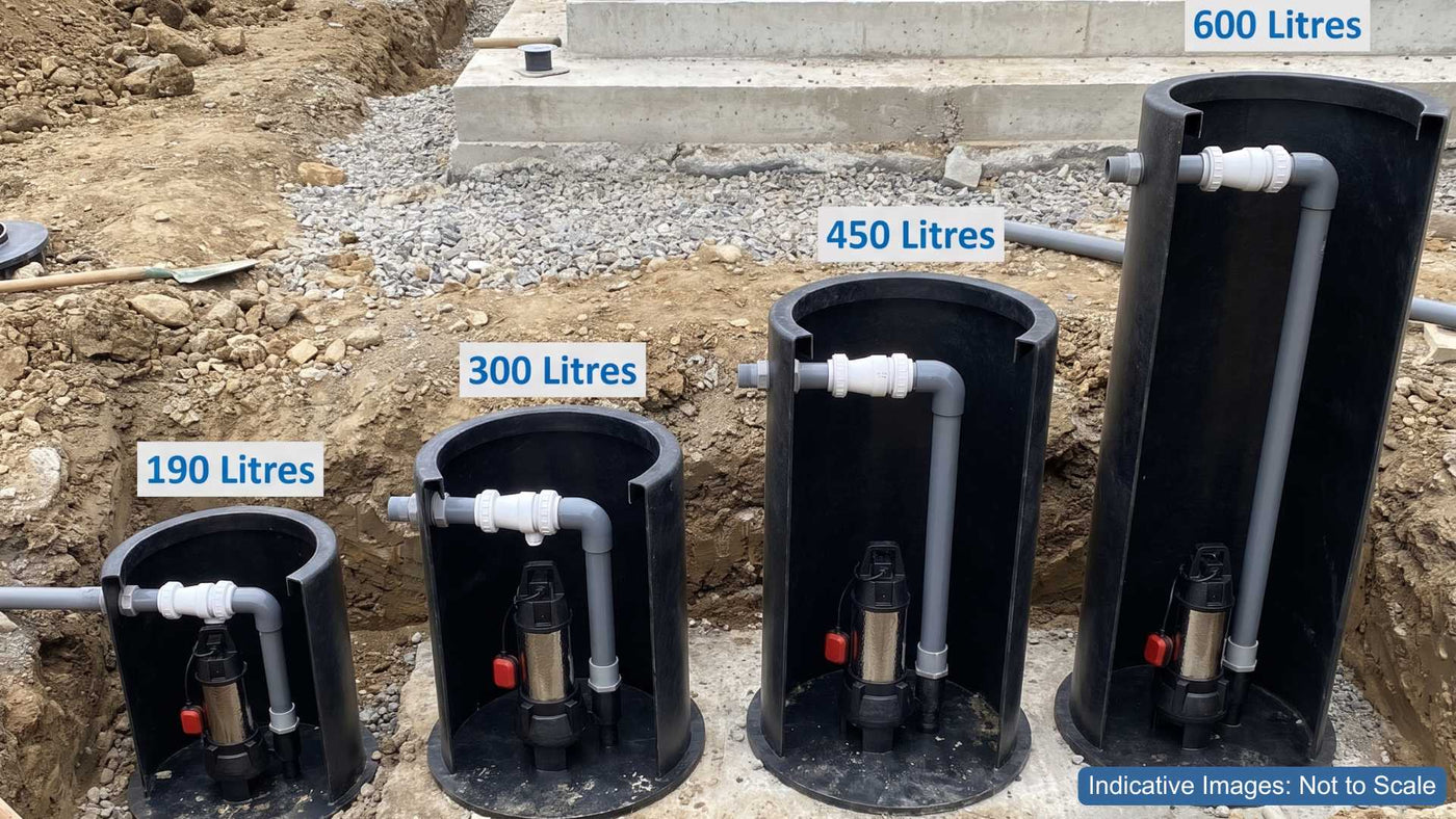 Image Showing Different Sizes of Packaged Pump Stations