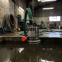 Mizar 30 Submersible Pump being lowered into chamber