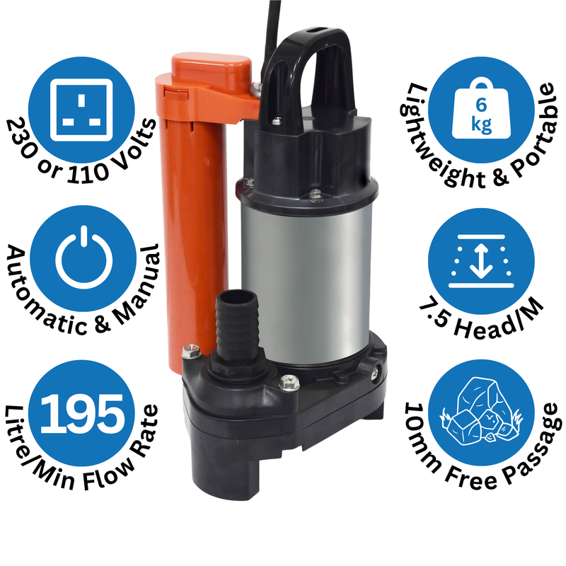 Tsurumi OM5 Submersible Sump Pump alternate view