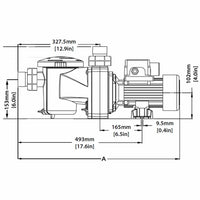 technical drawing of Pentair Freeflo  Pool Pump