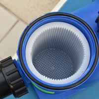 plastica close up of pool pump basket strainer