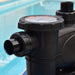 close up of plastica swimming pool pump