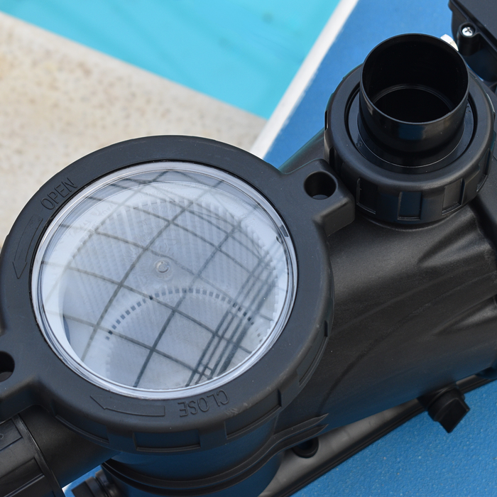 swimming pool pump inspection lid cover