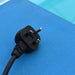 close up of plastica pool pump 230v plug