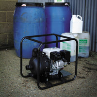 Poly Petrol or Diesel Chemical Seawater Pump in front of chemicals