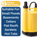 Puddle pump with infographics