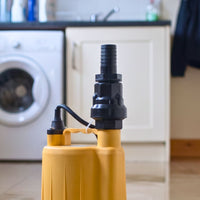 Non return valve fitted to water pump in utility room