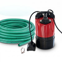 Automatic SPK530A puddle pump with floor sensor, suction and delivery hose and hose clip 