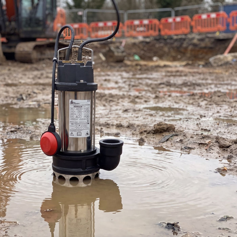 BBC Semisom 635 Dirty Water Submersible Pump | 1.1kW High Flow, 15m Head alternate view
