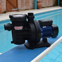 Speroni Swimm 1500 pool pump on diving board