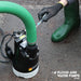 Person attaching a hose to a 110v SPK450A Site Drainage Pump with automatic float